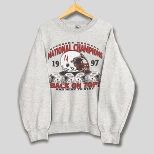 1997 Vintage Nebraska Huskers National Champions, Nebraska Cornhuskers Shirt Tee